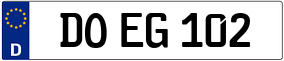 Trailer License Plate